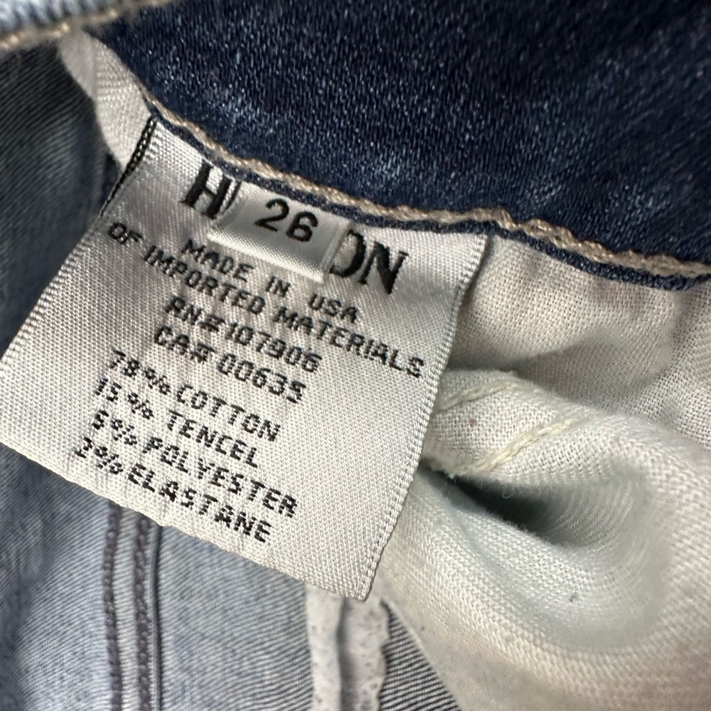 Hudson Nico Mid Rise Ankle Super Skinny Blue Jeans Women’s Size 26 Waist - Picture 8 of 10
